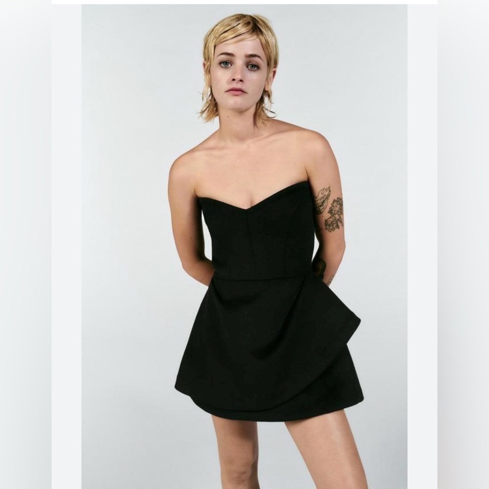 ZARA  Strapless Jumpsuit Dress